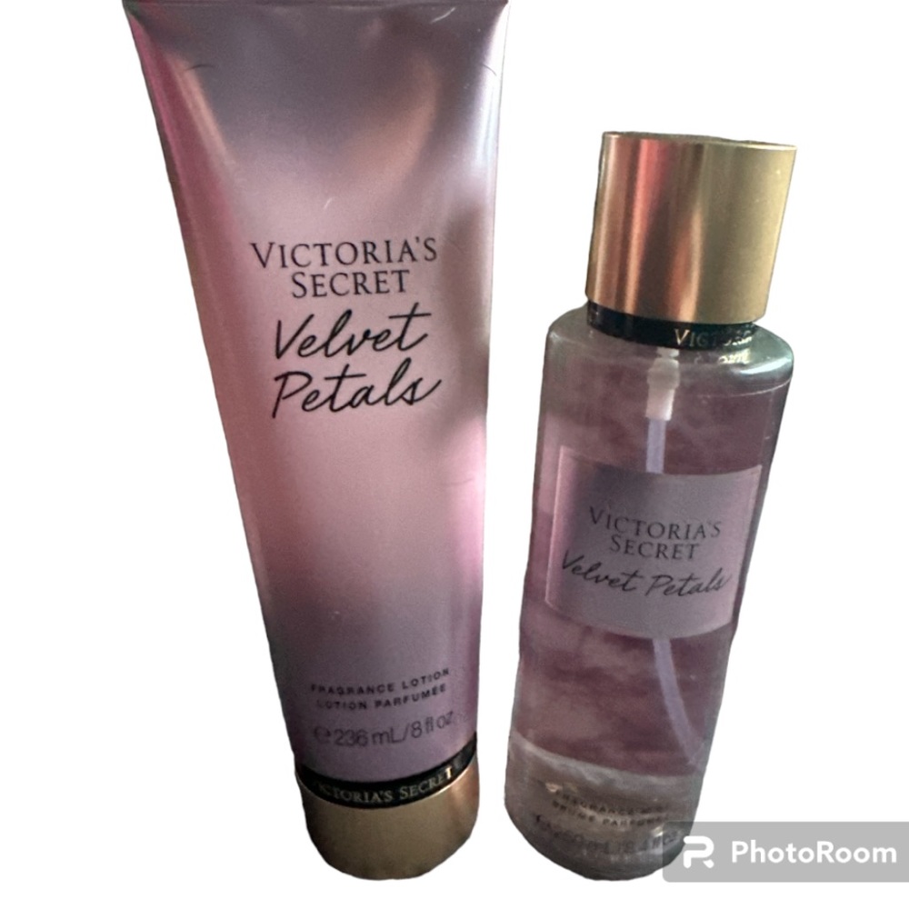 Victoria's Secret VELVET PETALS Fragrance Mist 8.4 oz, Body Lotion 8oz (NWT)